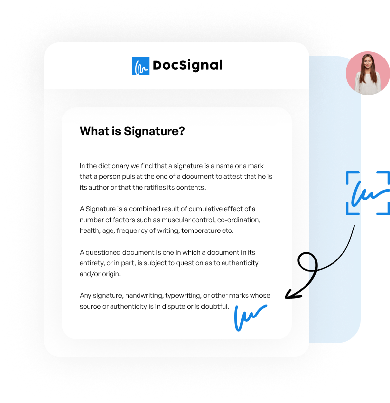 What is the definition for “Signature”?