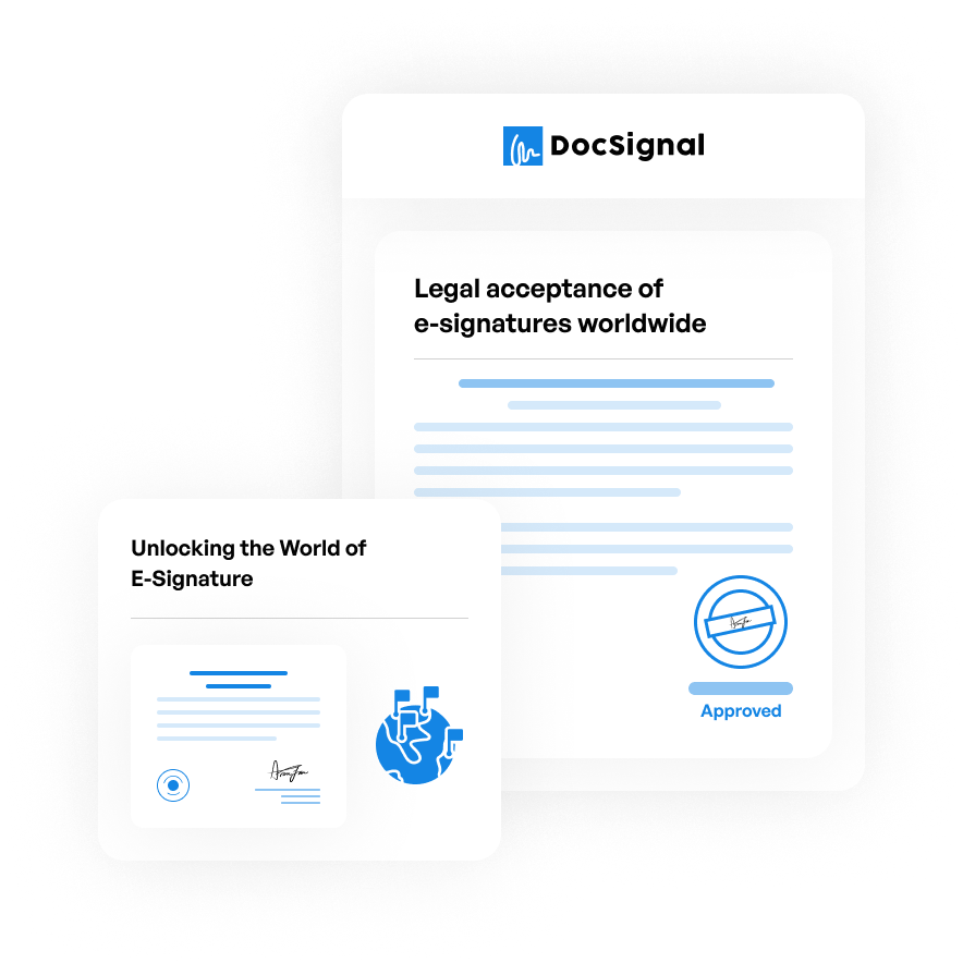 Legal acceptance of  e-signatures worldwide